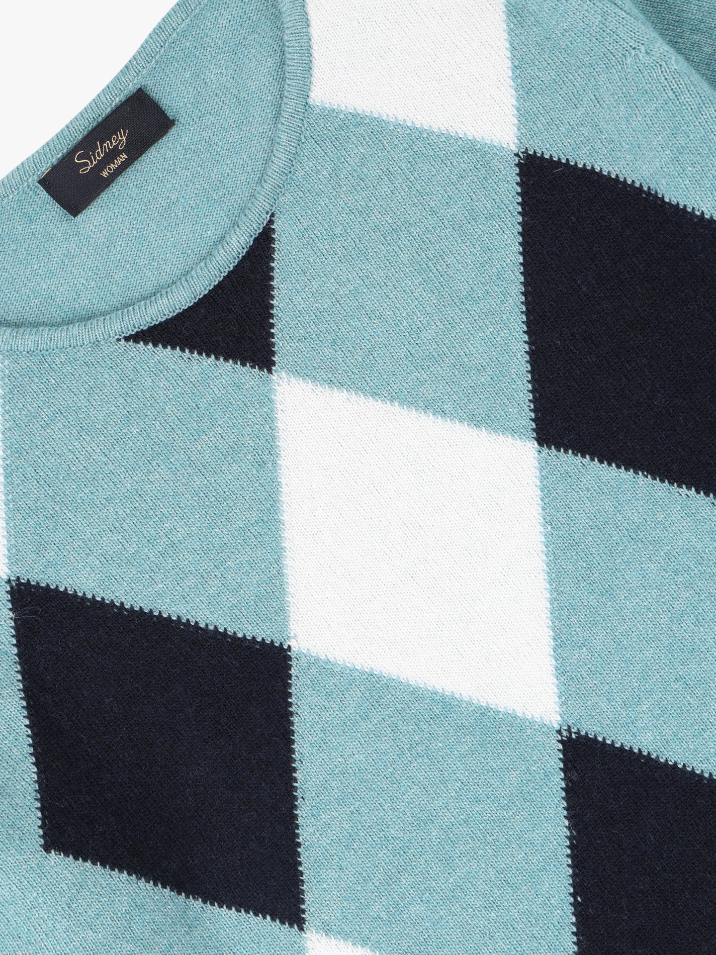 Camisola de Lã com Padrão Geométrico