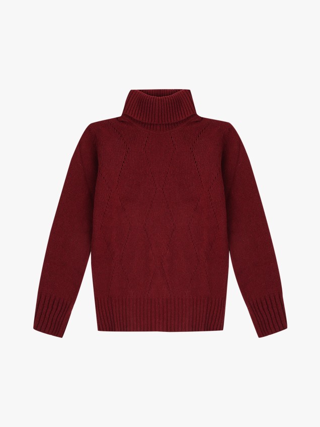 Camisola de Malha com Gola Alta