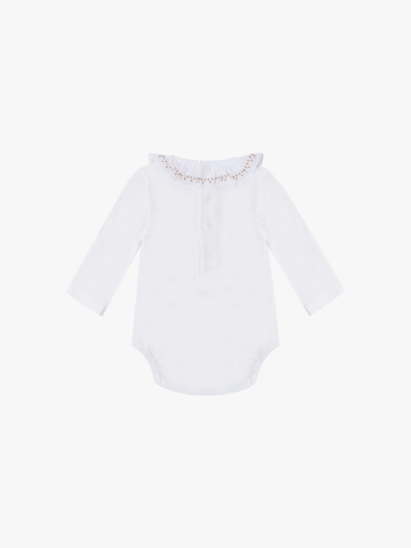 Body de Manga Comprida com Folho