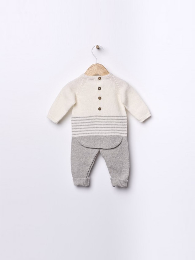 Macacão Tricotado em Lã Merino | SNOWFLAKE