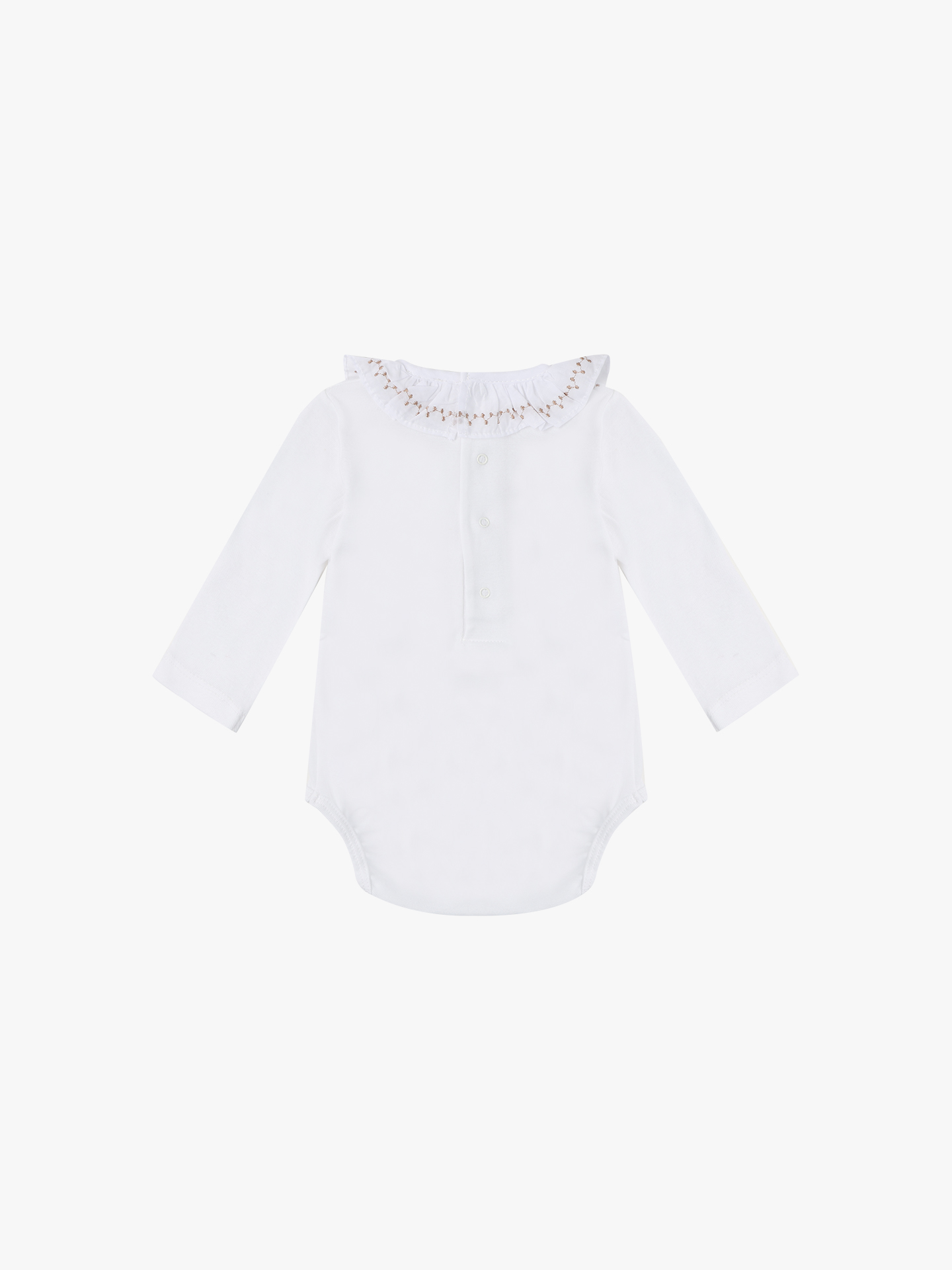 Body de Manga Comprida com Folho