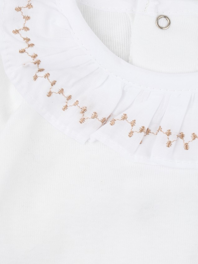 Body de Manga Comprida com Folho