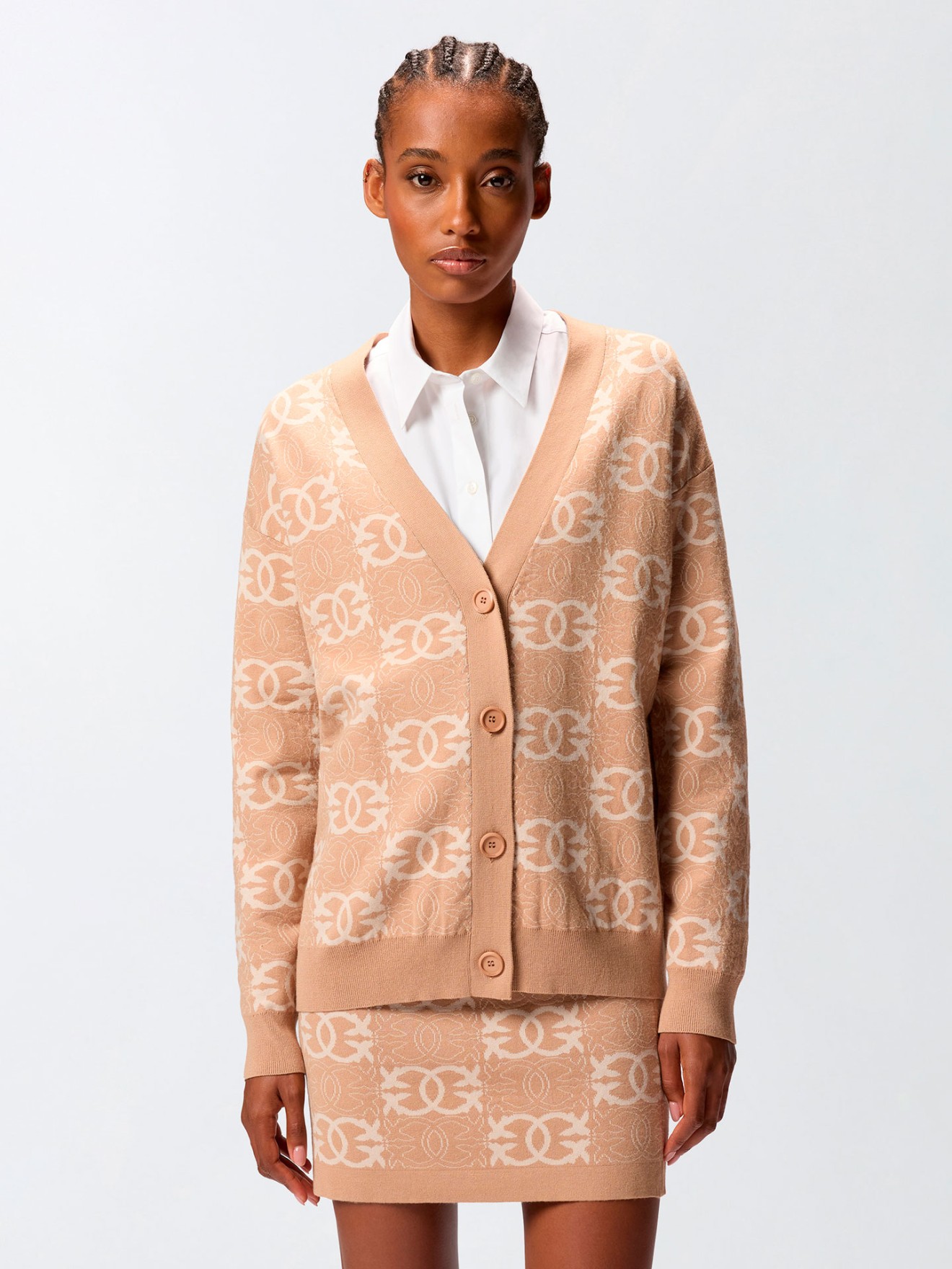 Casaco de Malha com Padro