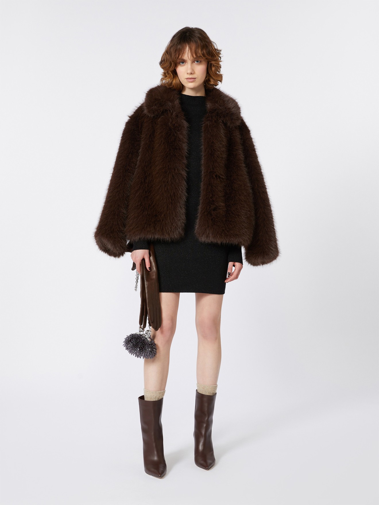 Vestido Curto de Malha Canelada Buona1234