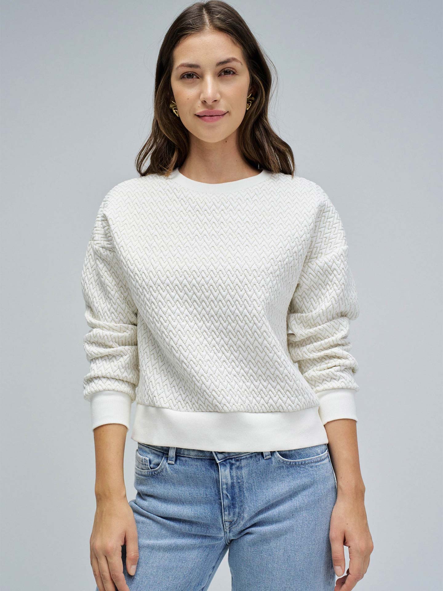 Sweatshirt com Padrão