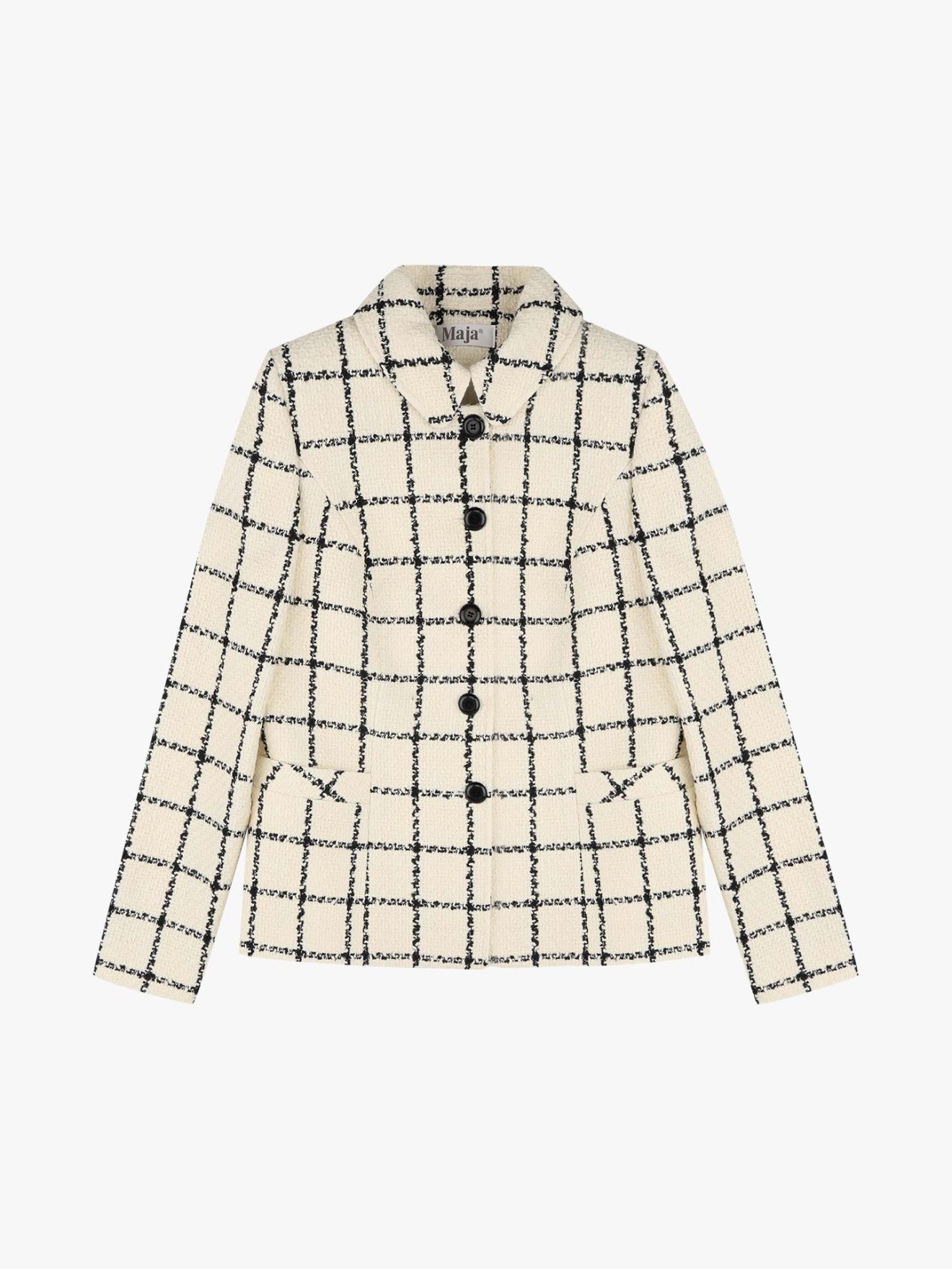 Casaco Tweed com Padro Xadrez