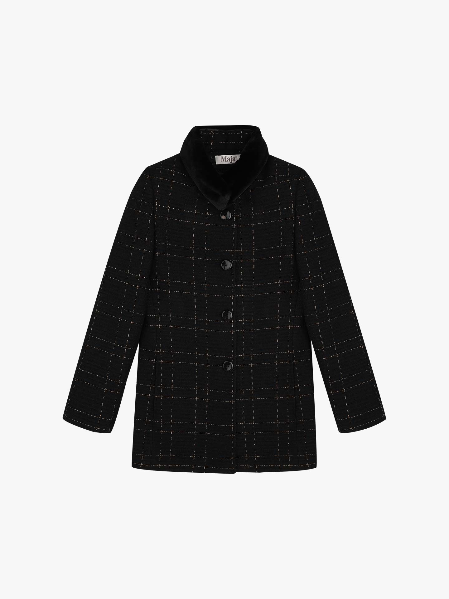 Casaco com Gola de Veludo