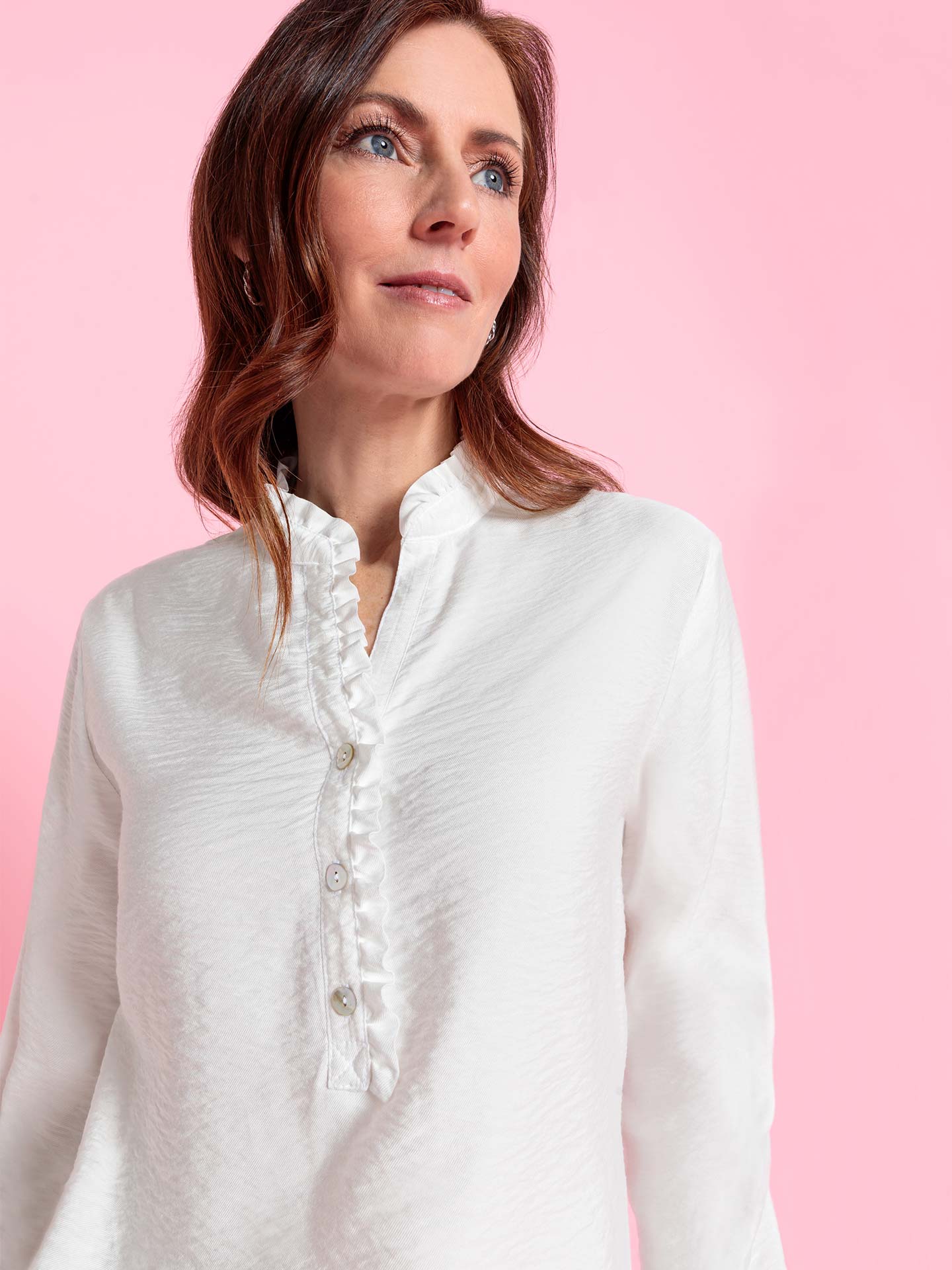 Blusa com Detalhes em Folho Alin