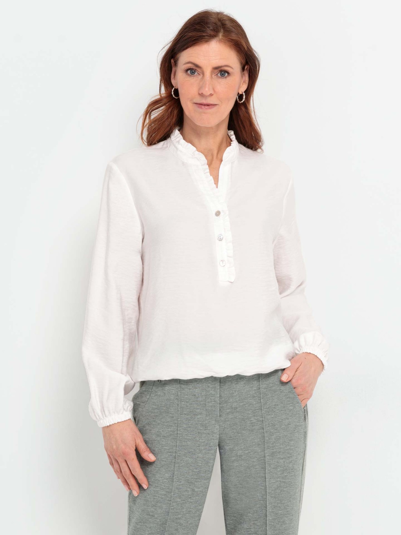 Blusa com Detalhes em Folho Alin