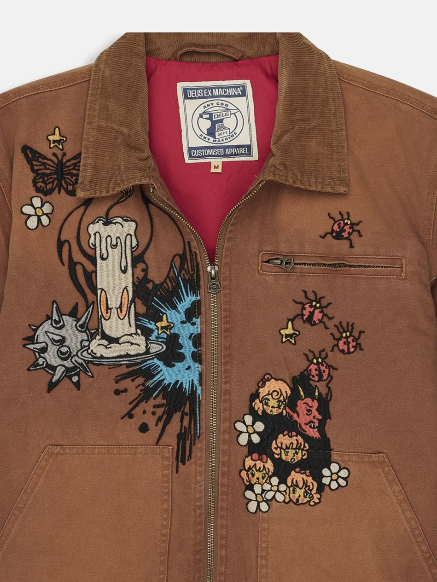 Casaco com Patchs Bordados