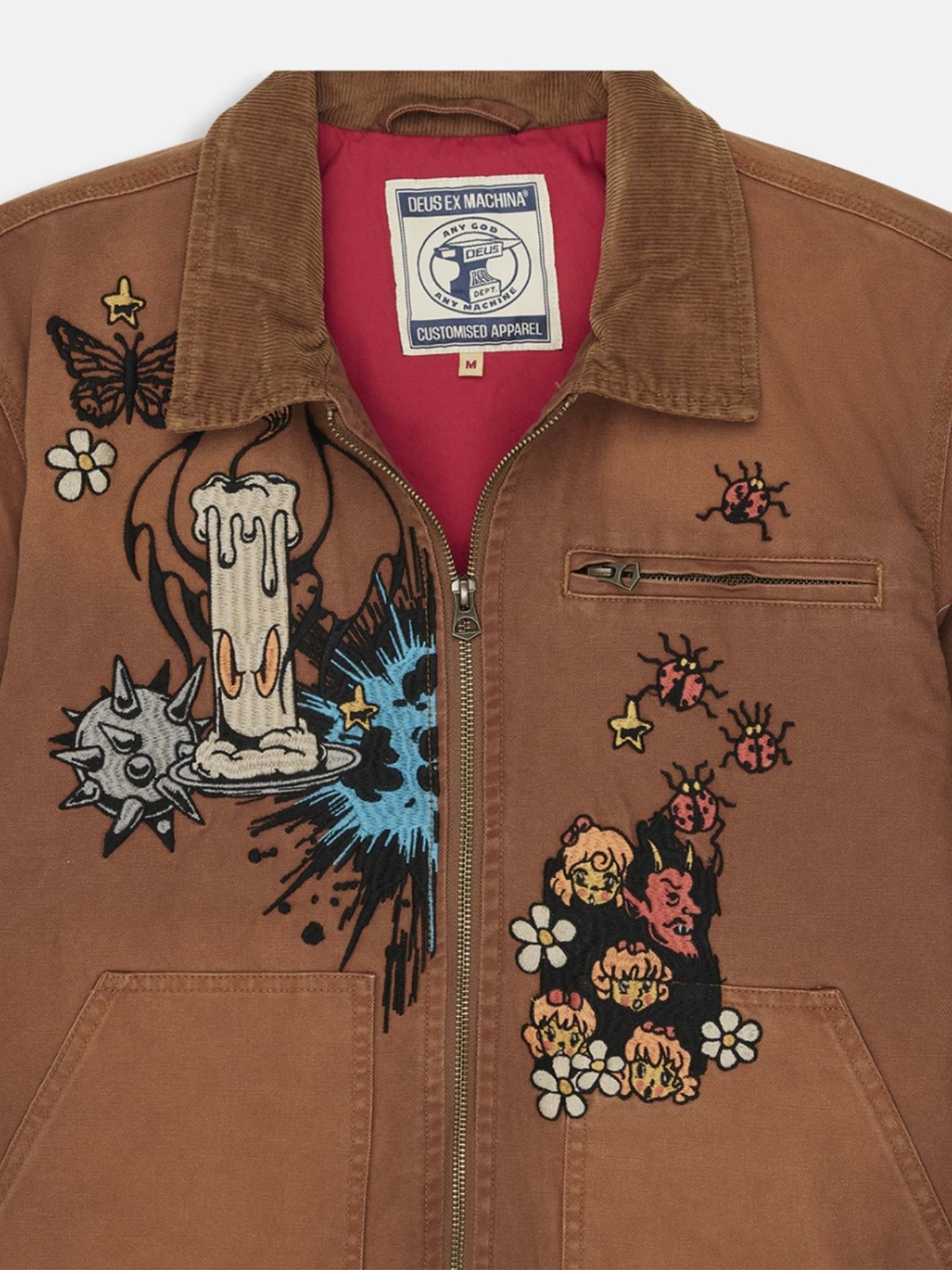 Casaco com Patchs Bordados