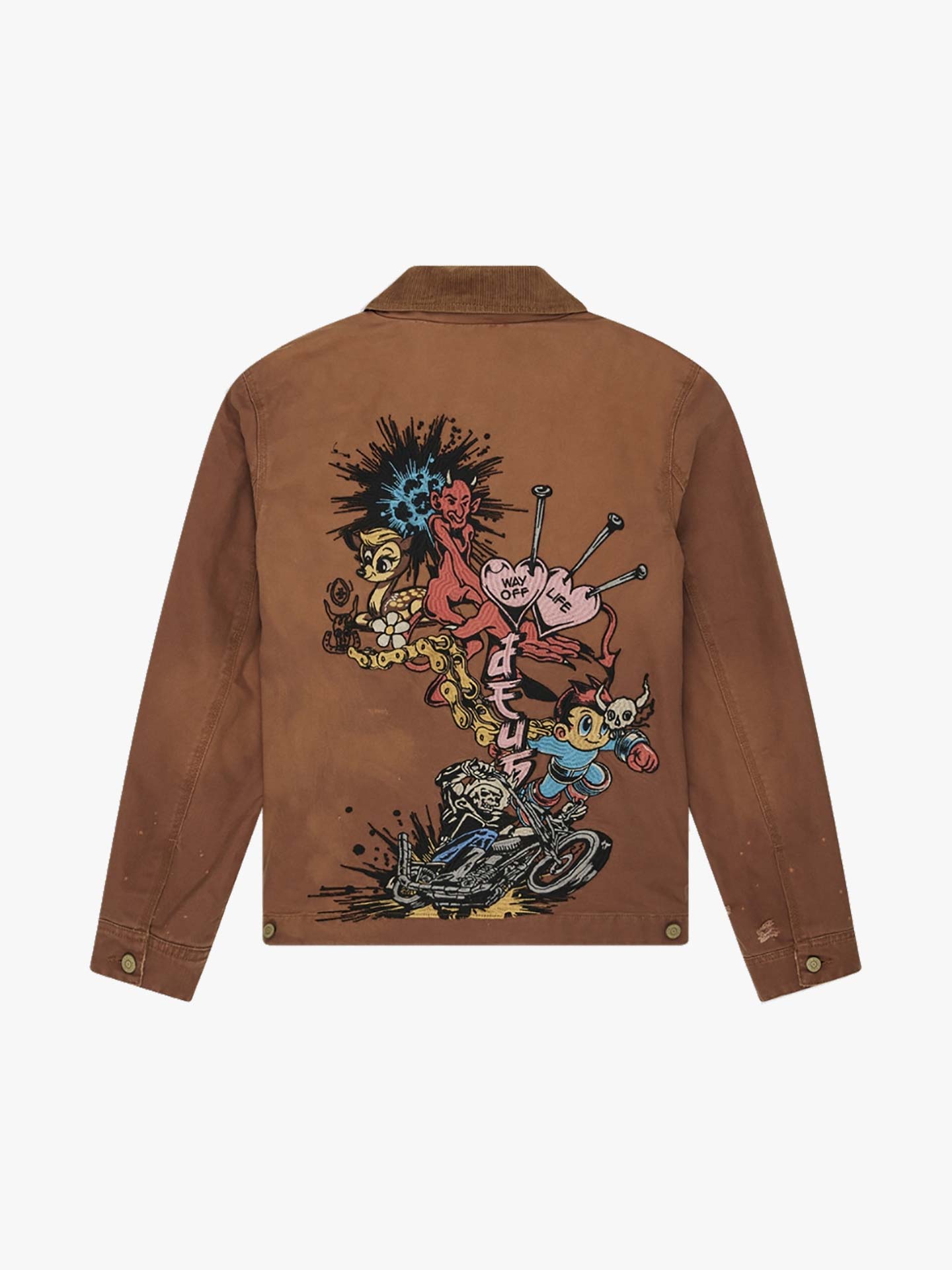 Casaco com Patchs Bordados