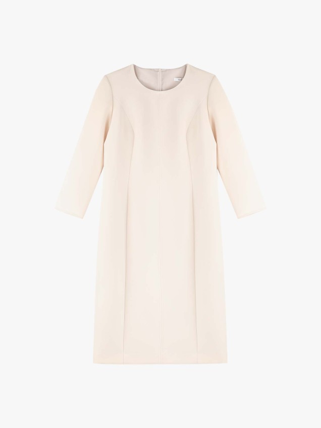 Vestido Midi com Mangas 3/4