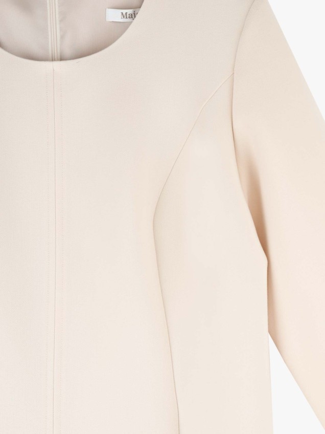 Vestido Midi com Mangas 3/4