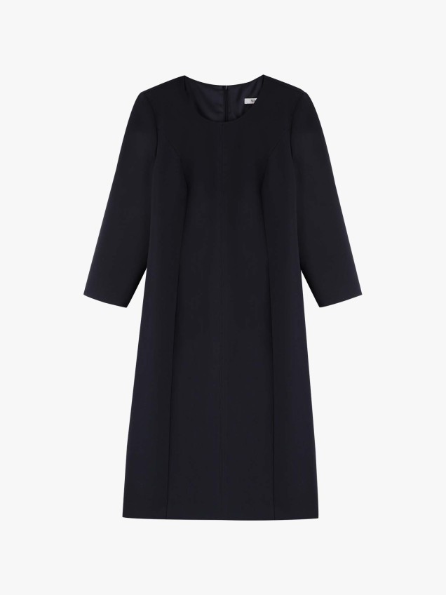 Vestido Midi com Mangas 3/4