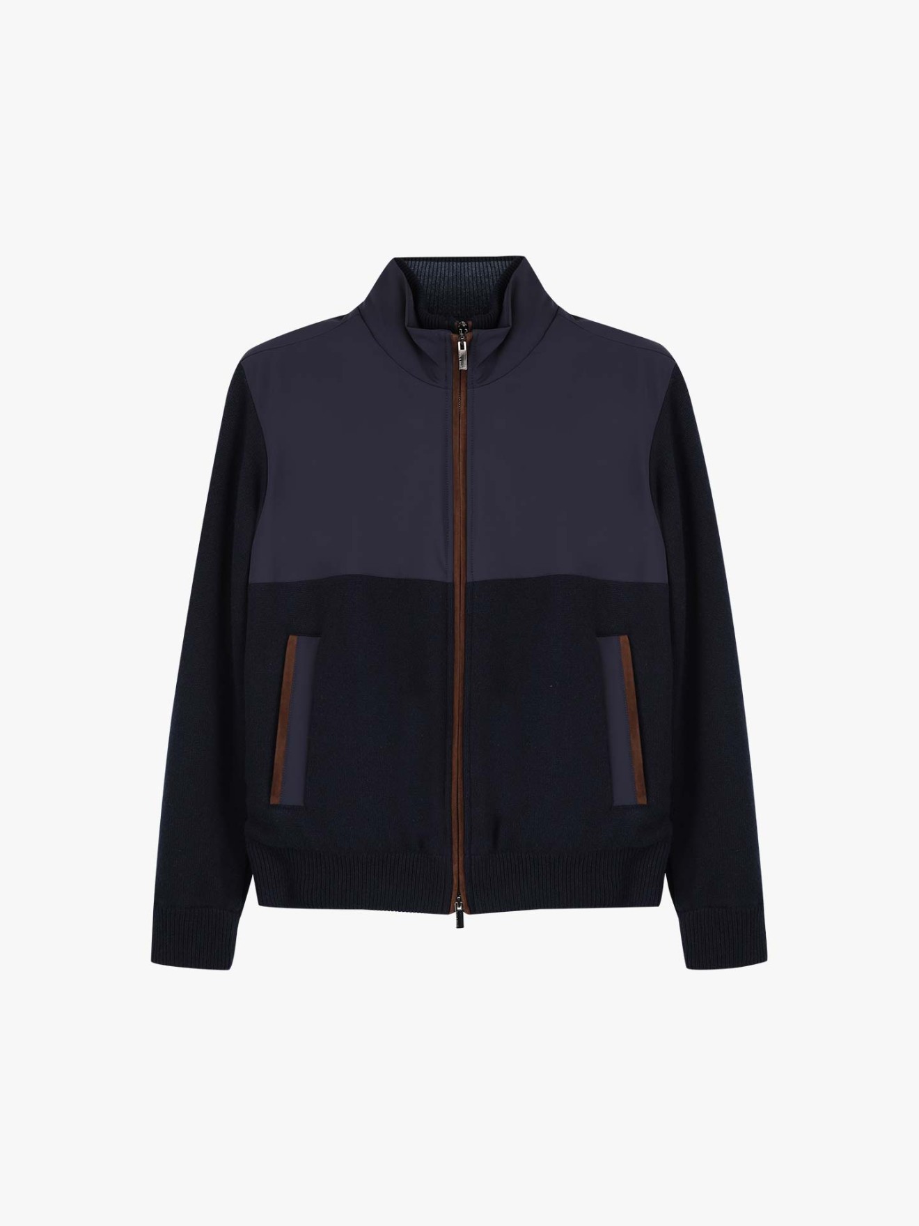 Bluso Combinado com Gola Alta