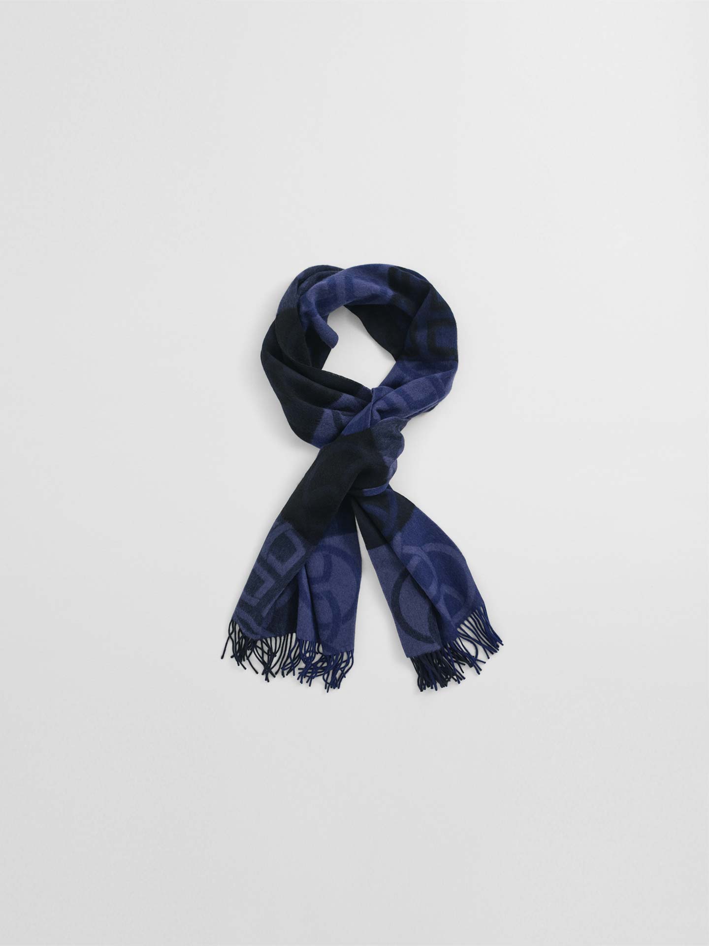 Cachecol em Lã com Padrão