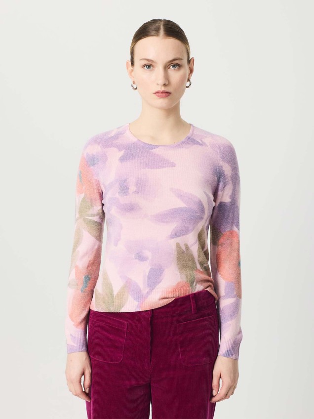 Camisola de L com Padro Floral