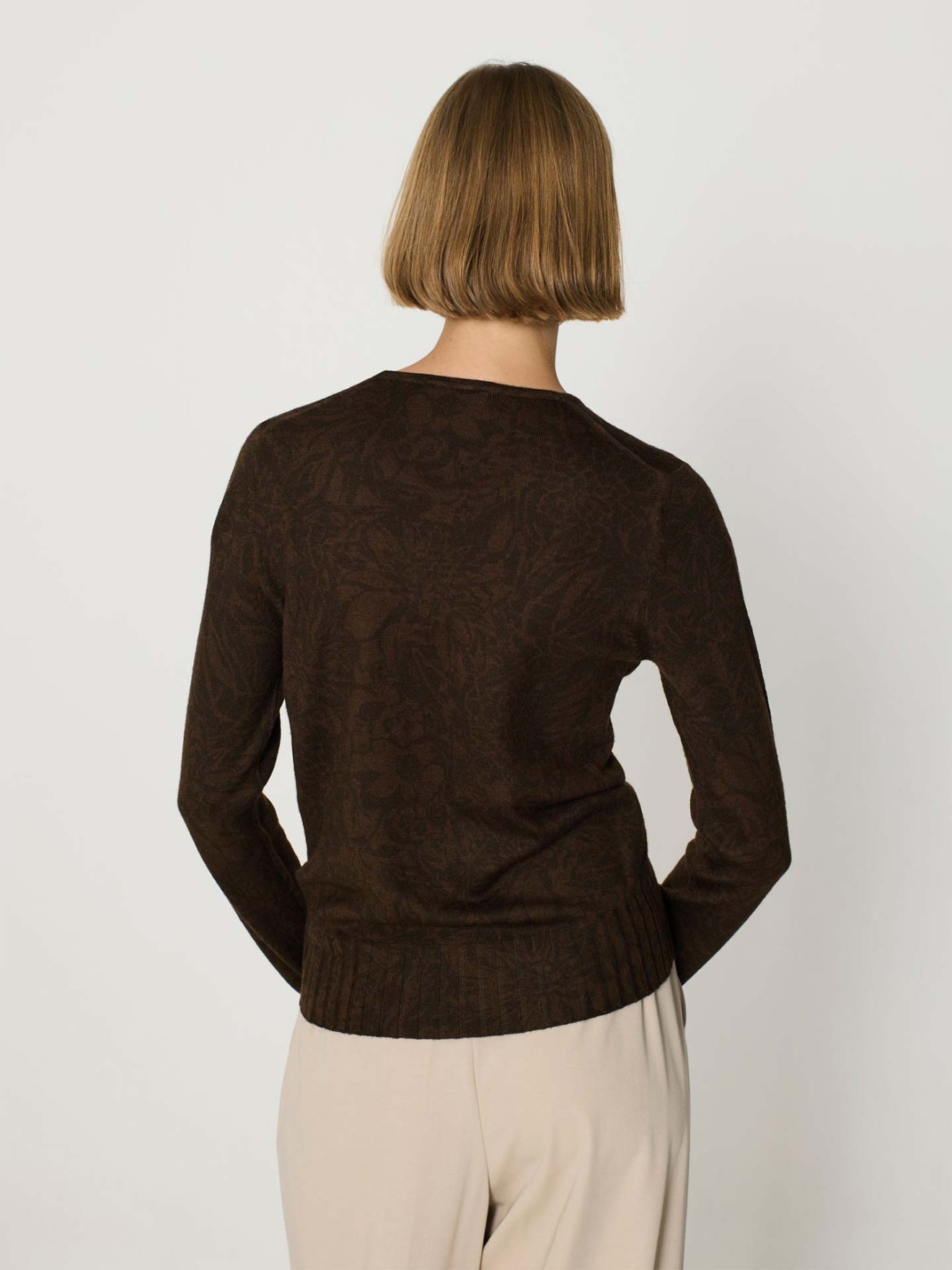 Camisola de Malha com Padro Floral