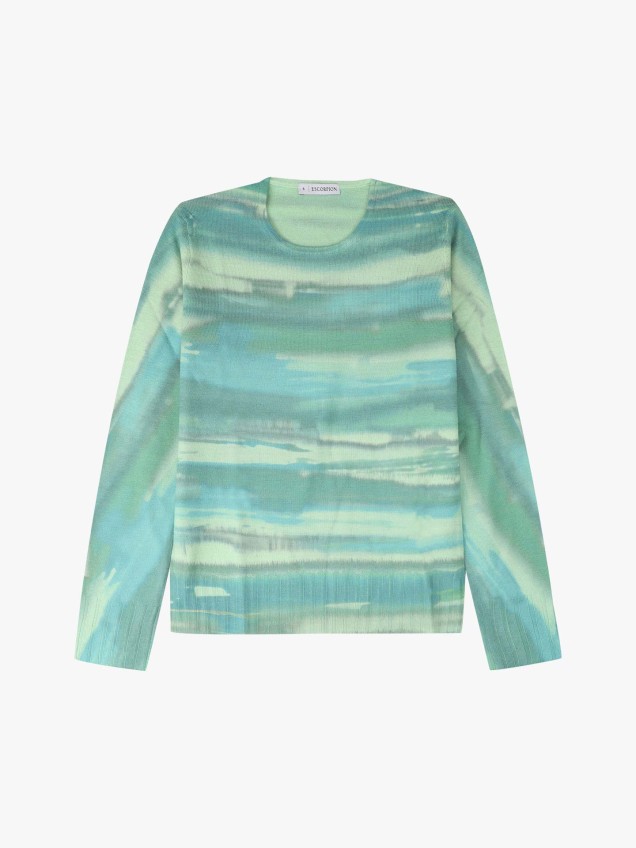 Camisola de Malha com Padro Abstrato