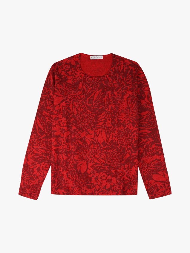 Camisola de Malha com Padro Floral