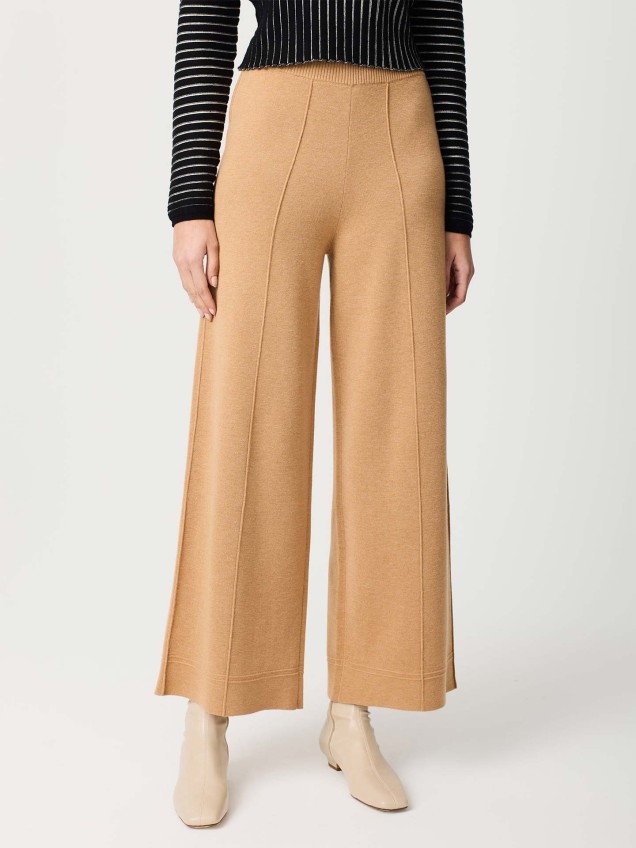 Calças de Malha com Cintura Elástica