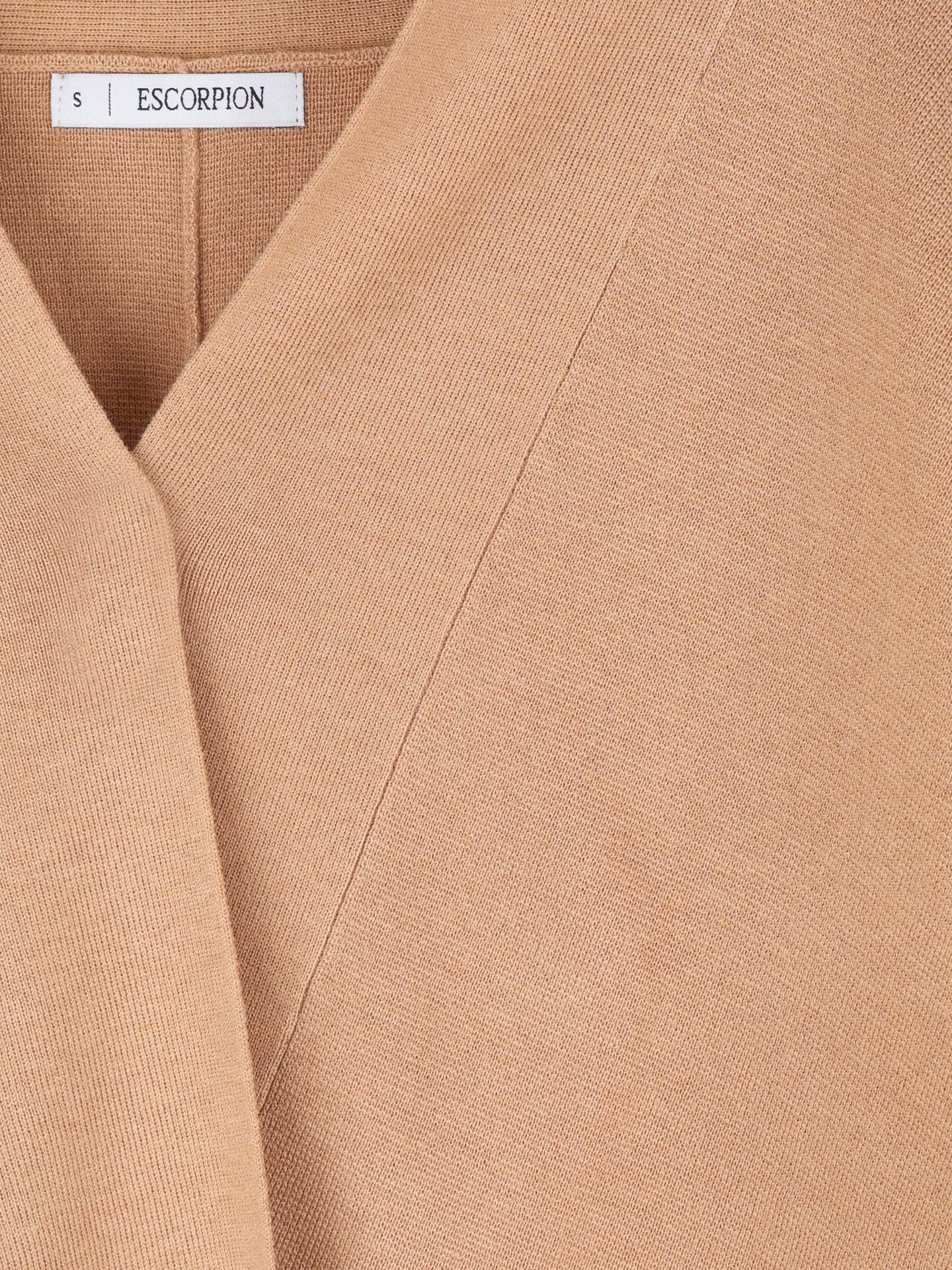 Poncho de Lã com Decote em V