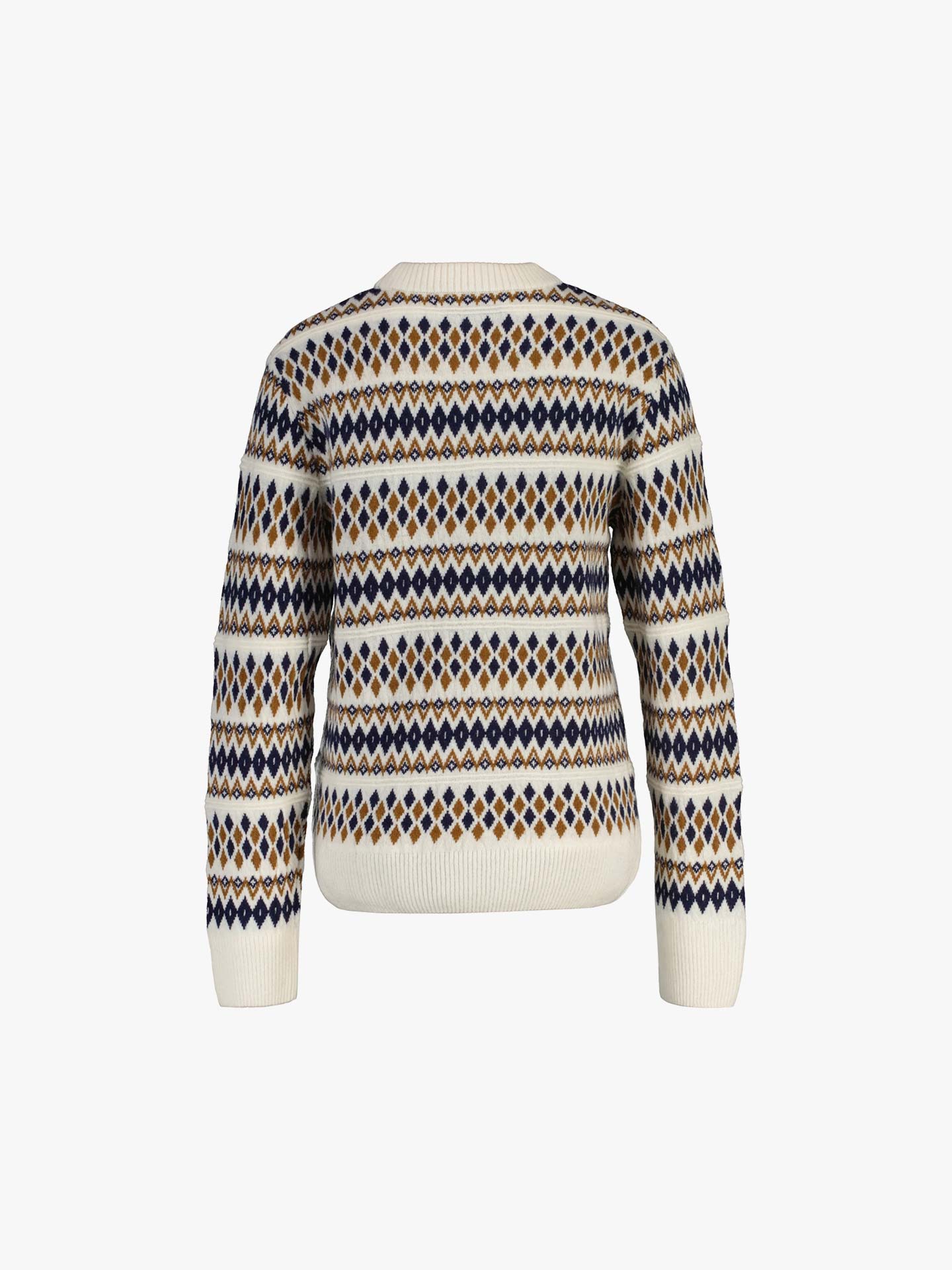 Camisola de Malha com Padrão Geométrico