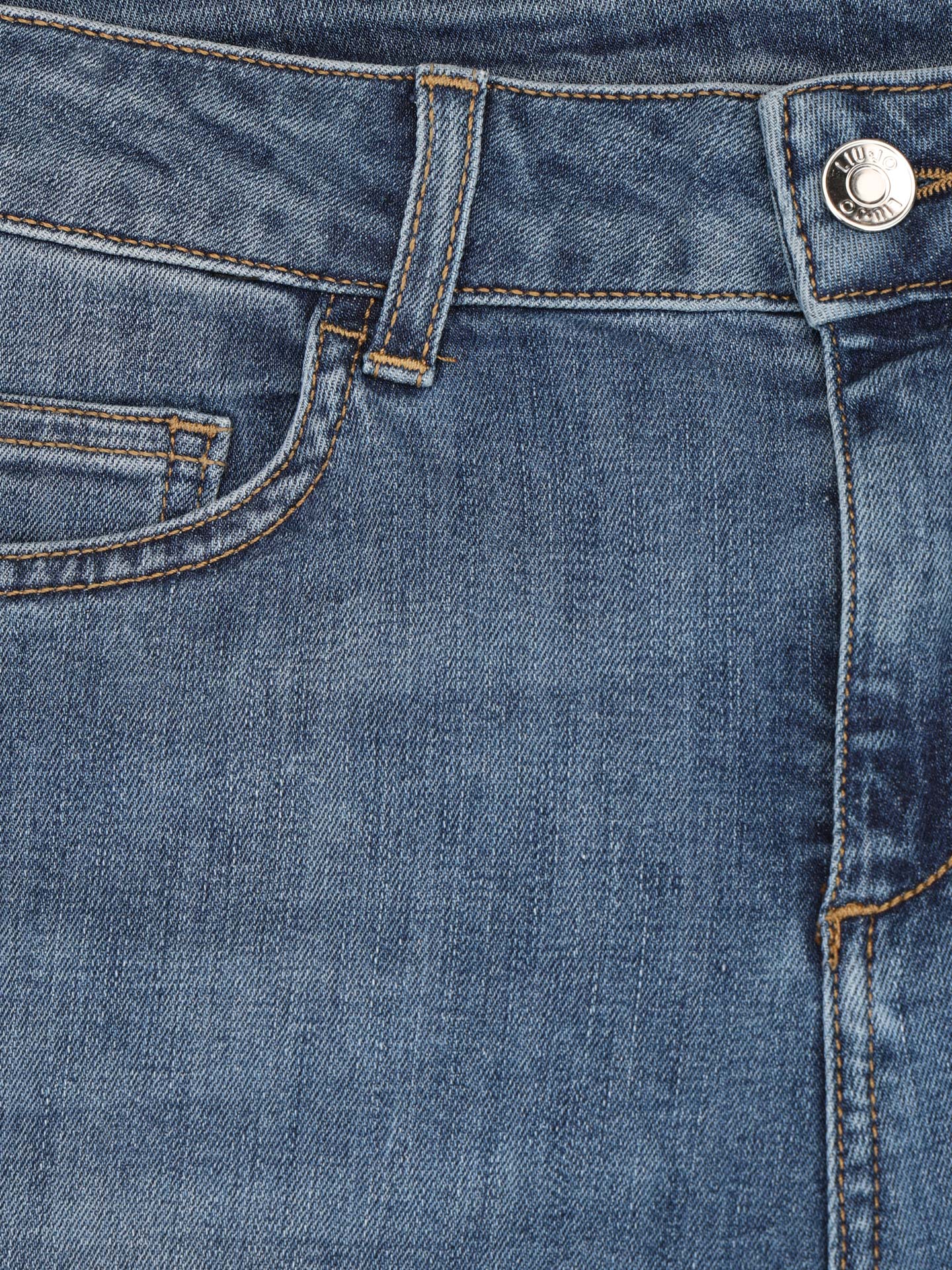 Calças de Ganga com Bainha Dobrada