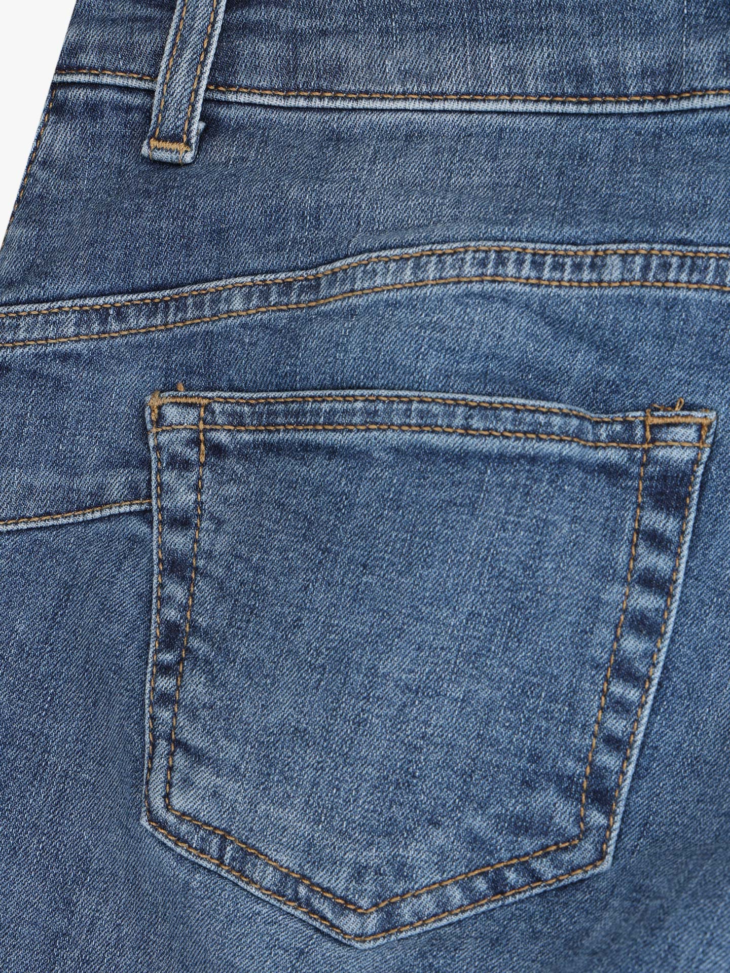 Calças de Ganga com Bainha Dobrada