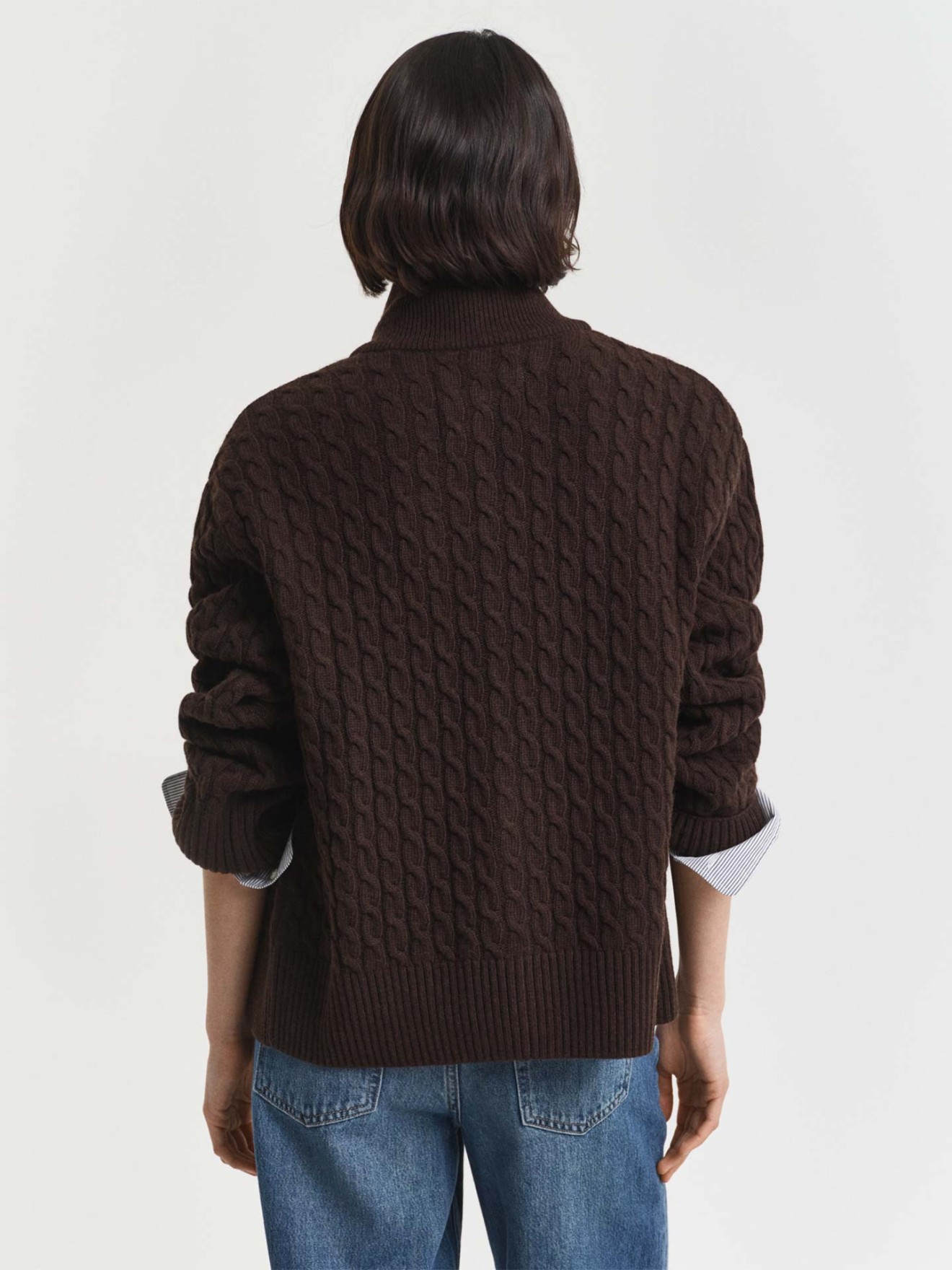 Casaco de Malha Trançada