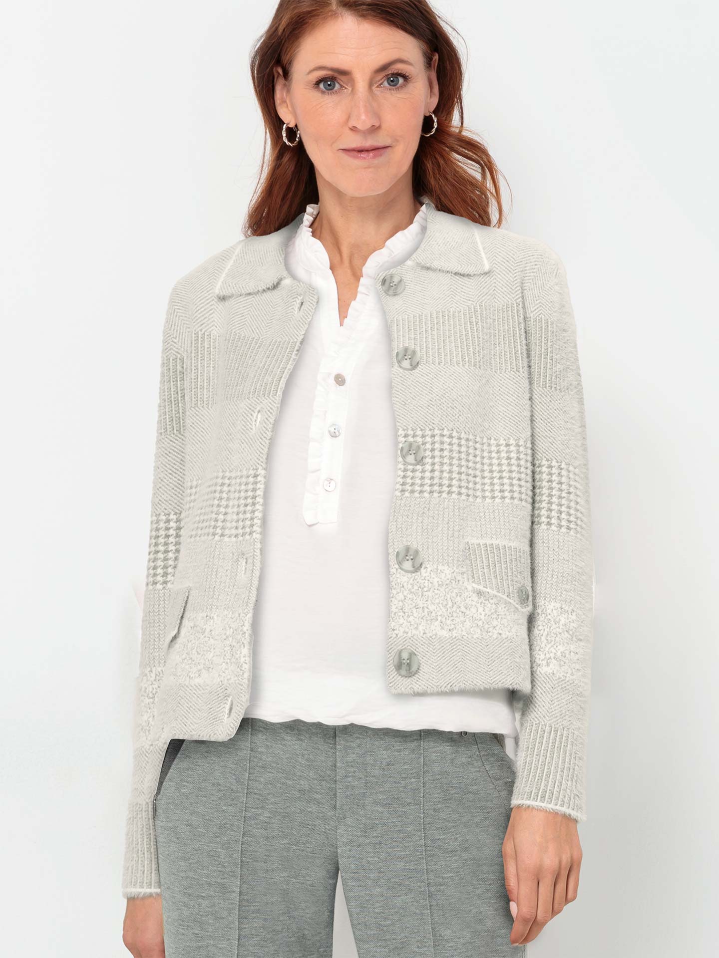 Casaco de Malha Jacquard Bess