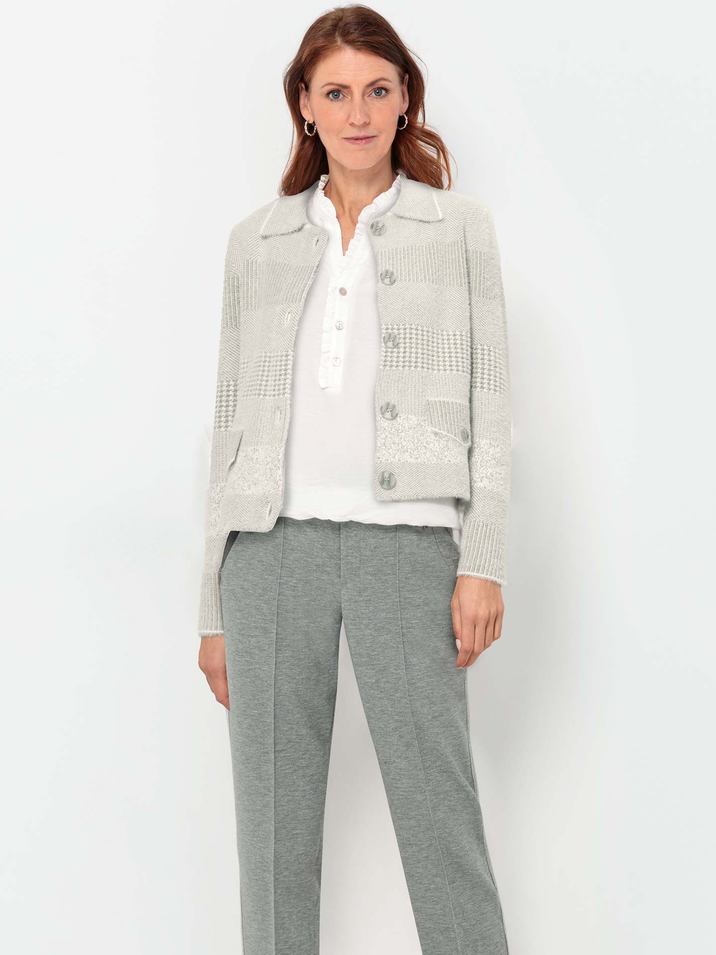 Casaco de Malha Jacquard Bess