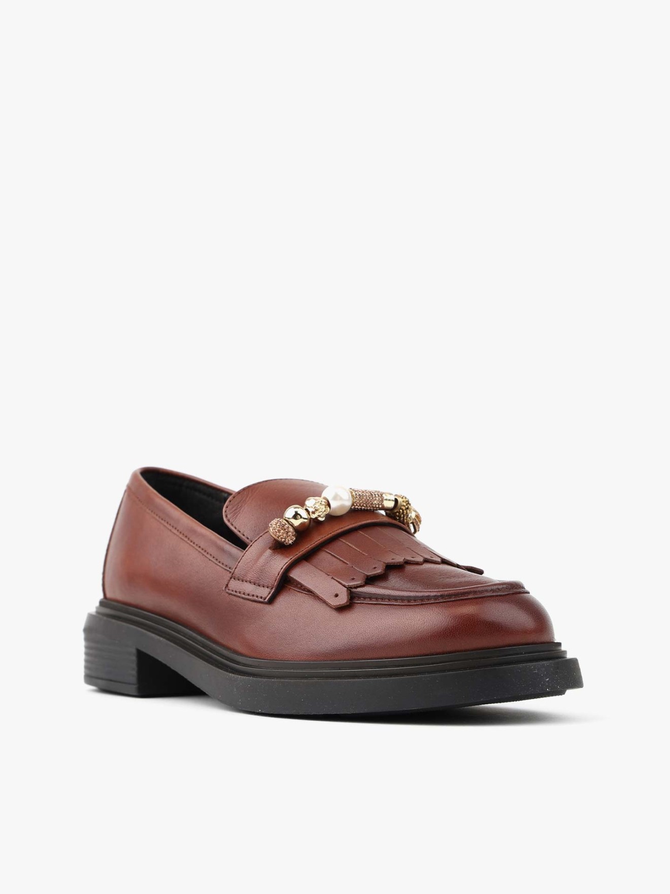 Mocassins de Pele com Franjas