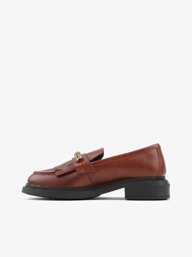 Mocassins de Pele com Franjas