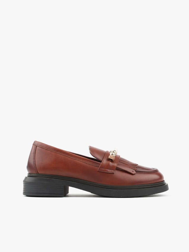 Mocassins de Pele com Franjas