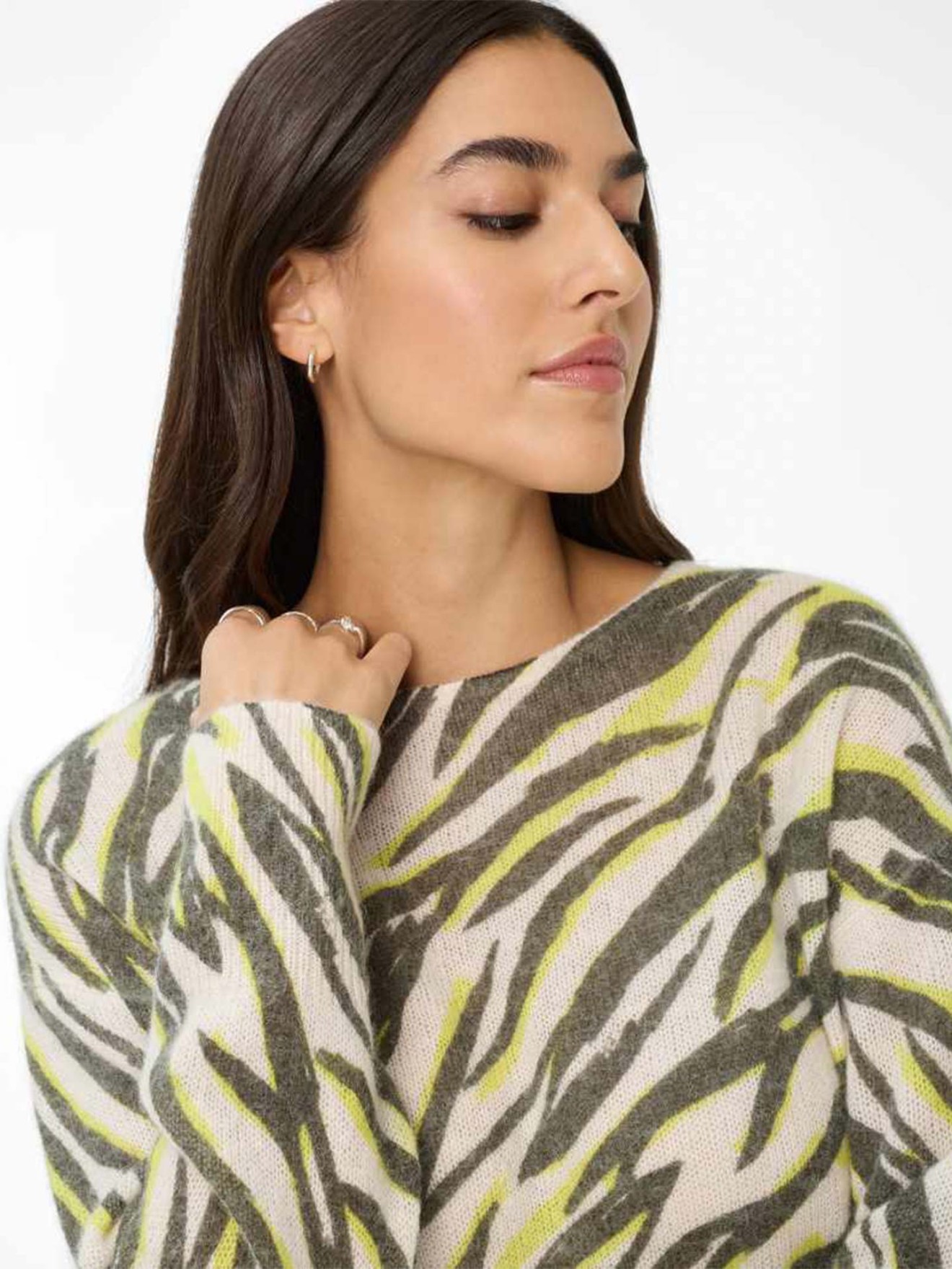 Camisola com Padro Abstrato Lisa