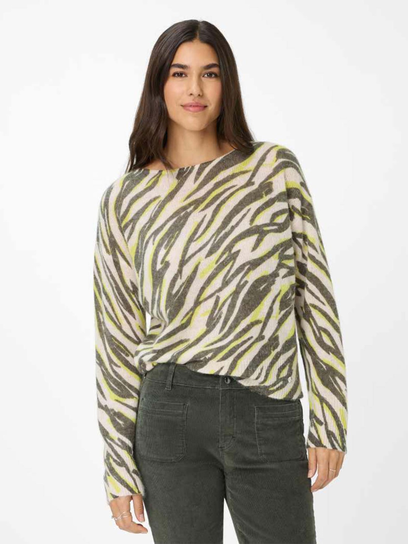 Camisola com Padro Abstrato Lisa
