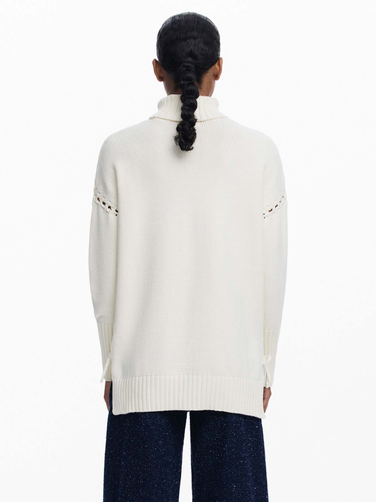 Camisoal de Malha com Gola Alta