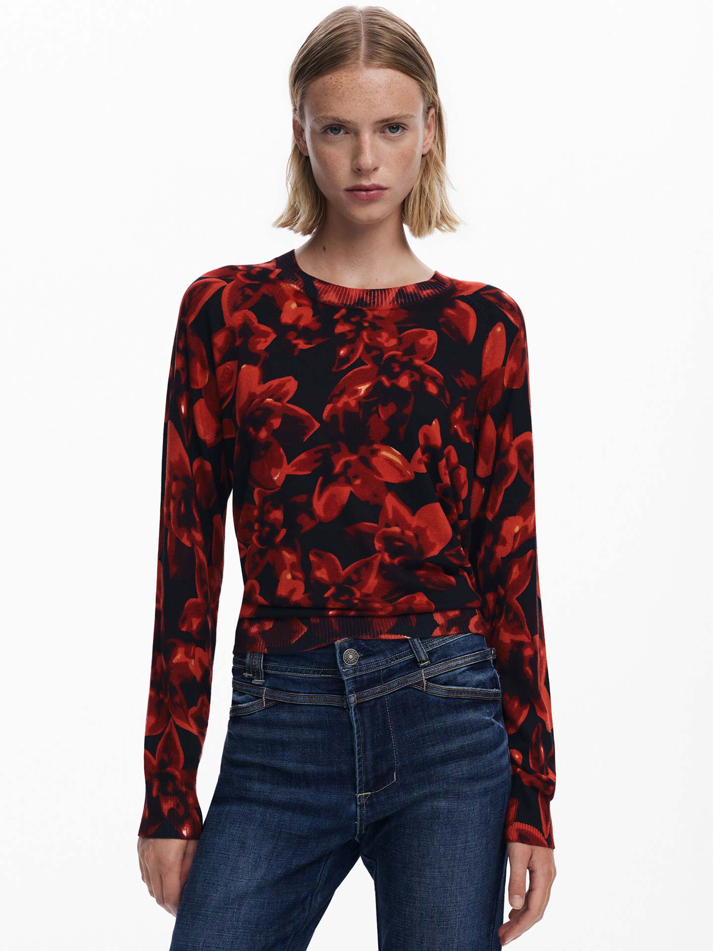 Camisola de Malha Floral