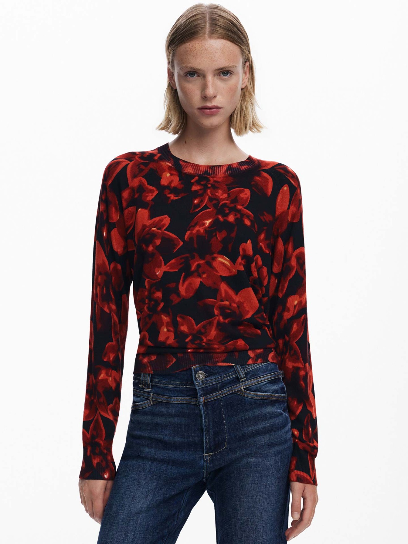 Camisola de Malha Floral