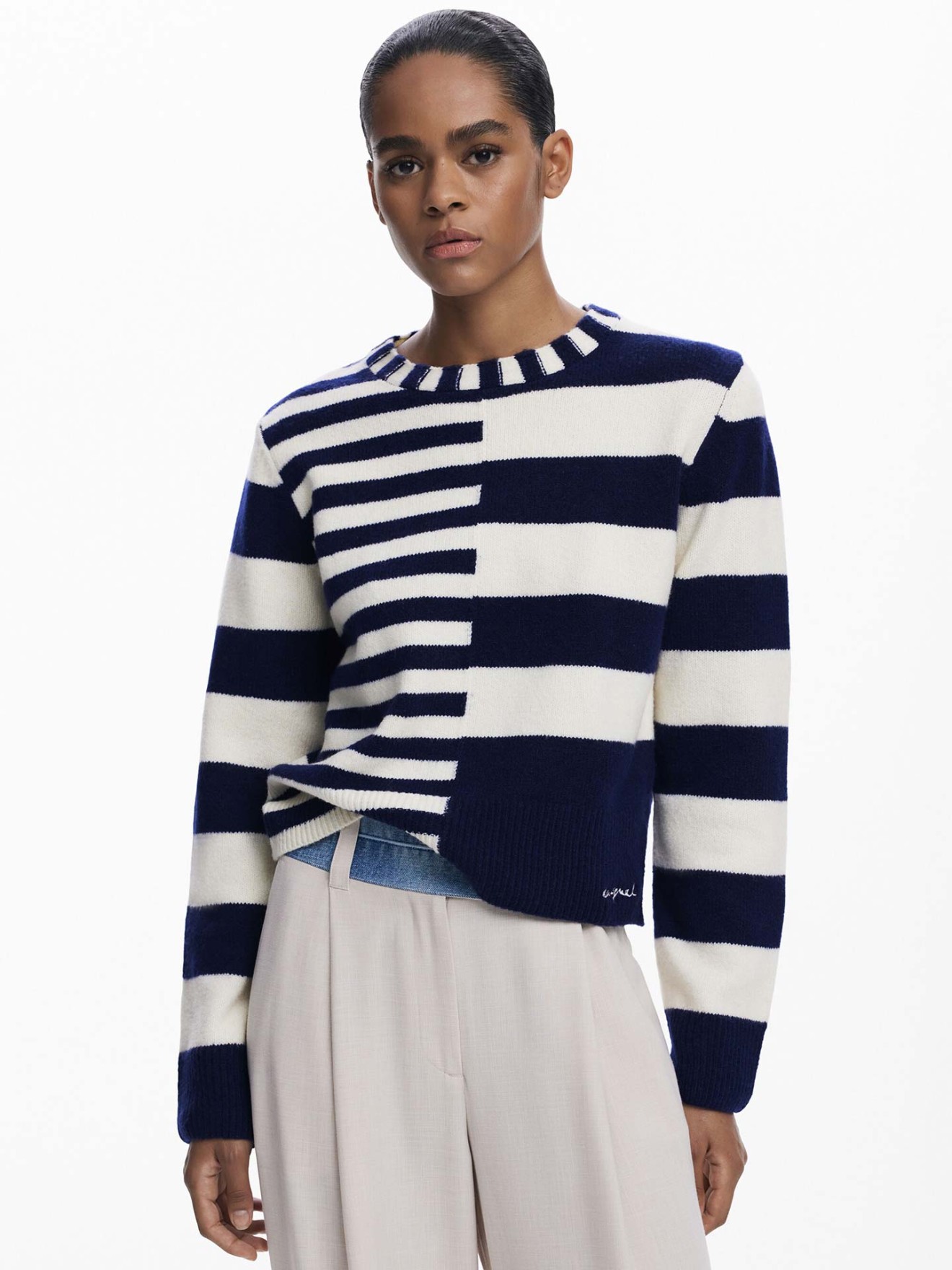 Camisola de Malha às Riscas