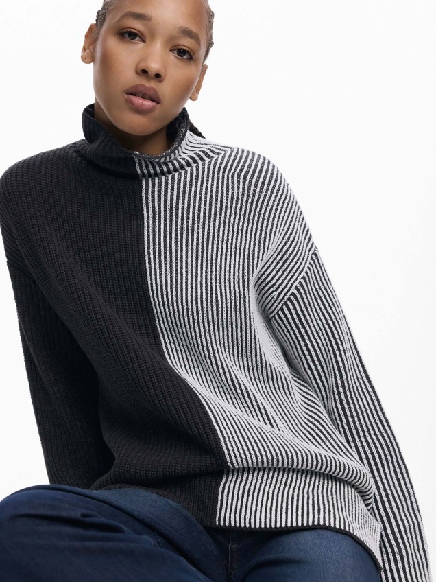 Camisola de Malha Bicolor