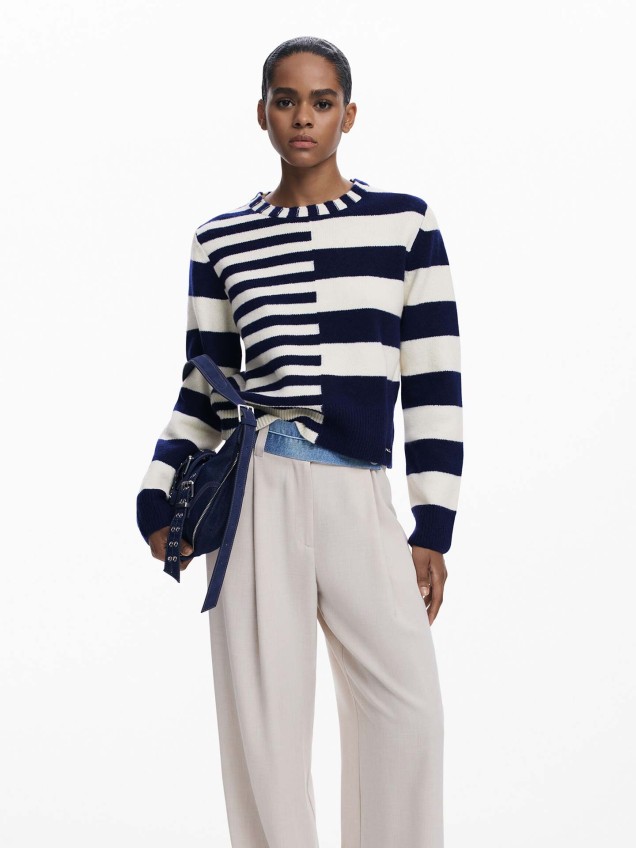 Camisola de Malha às Riscas