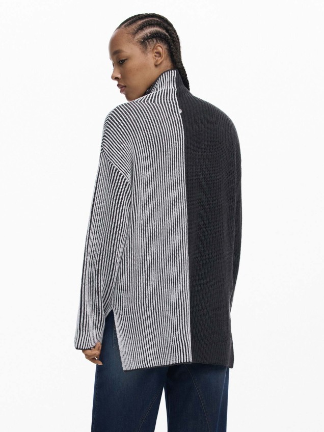 Camisola de Malha Bicolor