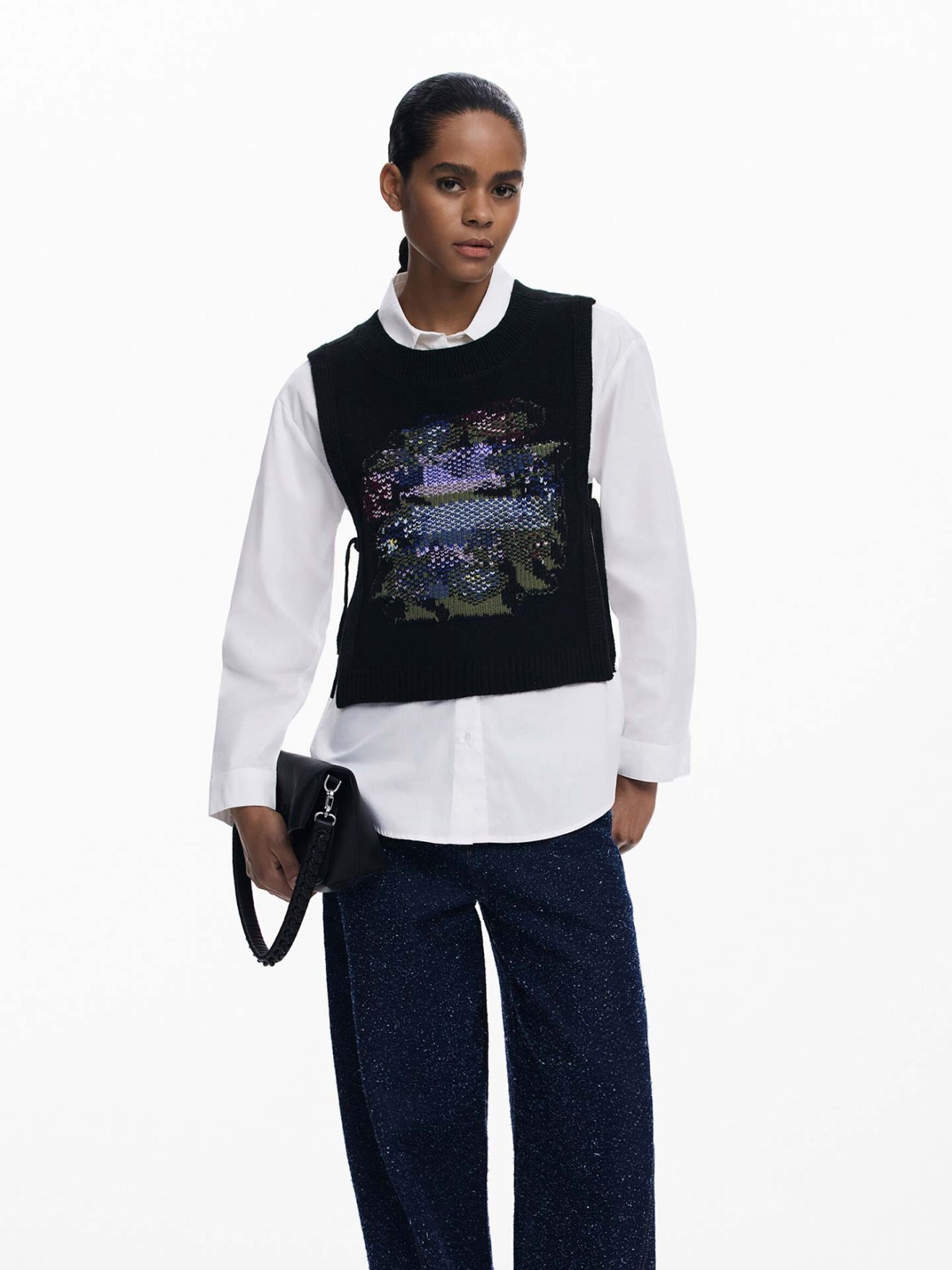 Camisa com Colete 2-em-1