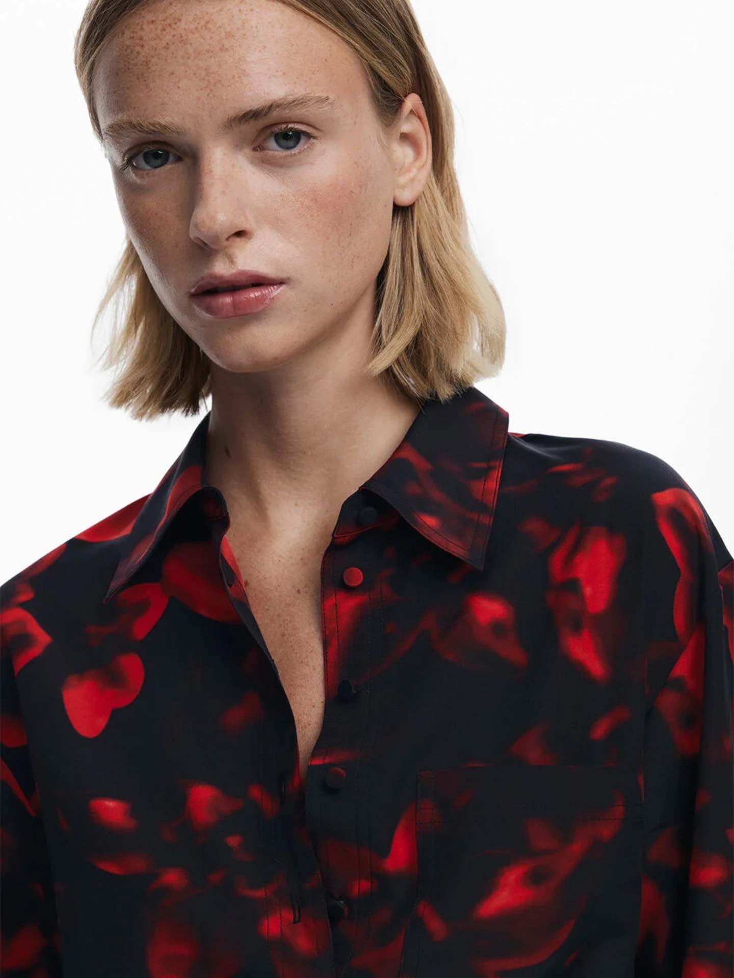 Vestido Camiseiro com Manga Comprida