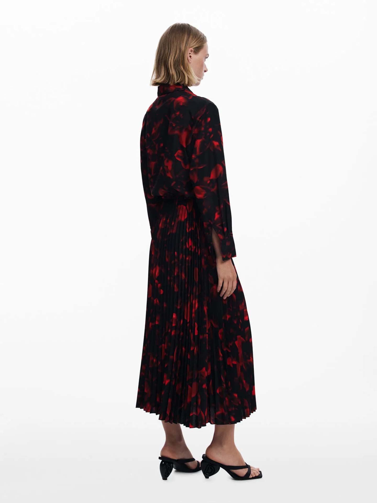 Vestido Camiseiro com Manga Comprida