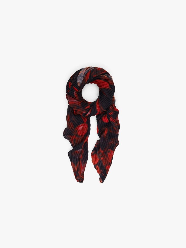 Lenço Retangular Plissado