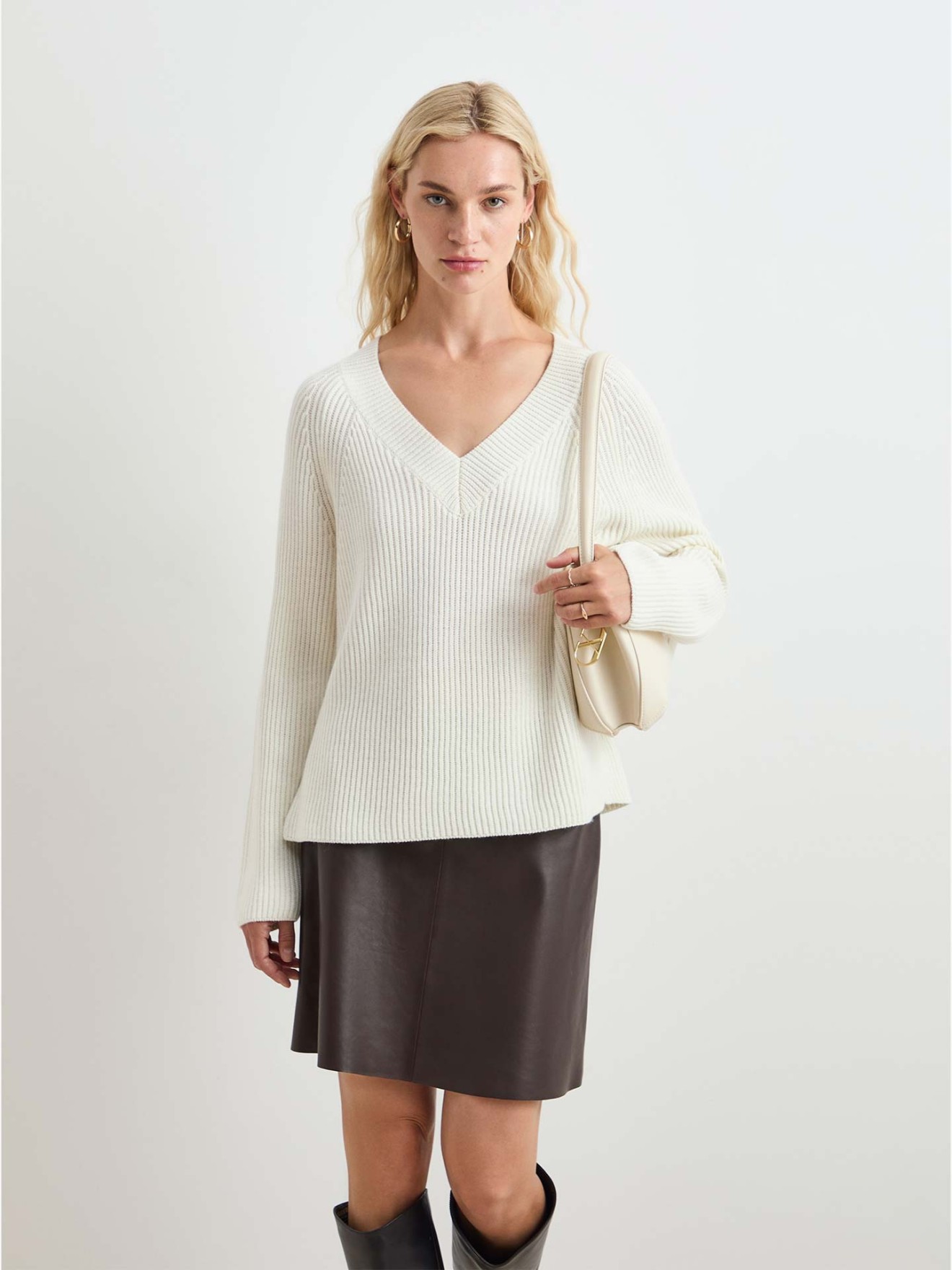 Camisola de Malha Canelada